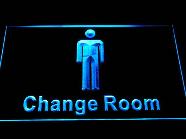 Men Male Boy Change Room Display Neon Light Sign